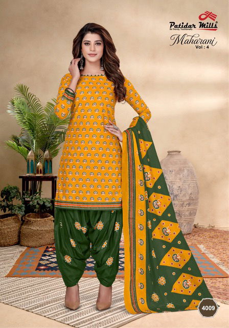 Patidar Maharani Vol 4 Casual Daily Wear Wholesale Cotton Dress Material
